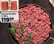 Extra Lean Beef Mince-2 x 500g Per Pack
