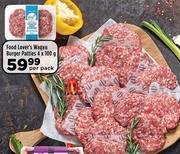 Food Lover's Wagyu Burger Patties-4 x 100g Per Pack