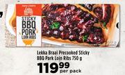 Lekka Braai Precooked Sticky BBQ Pork Loin Ribs-750g Per Pack