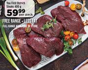 You First Ostrich Steaks-400g Per Pack