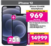 2 x Apple iPhone 12 64GB Smartphone-On 1.2GB Red Core More Data