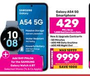 Samsung Galaxy A54 5G Smartphone-On 1.2GB Red Core More Data