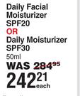 Cetaphil Pro Redness Daily Facial Moisturizer SPF20 Or Daily Moisturizer SPF30 50ml-Each