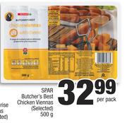 Spar Butcher's Best Chicken Viennas (Selected)-500g Per Pack