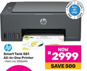 HP Smart Tank 581 All-In-One Printer