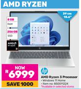 HP 15.6"(39cm)  AMD Ryzen 3 Processor