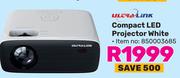 Ultra Link Compact LED Projector White