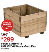 Forest Style Wood Flower Planter 40cm x 40cm x 27cm