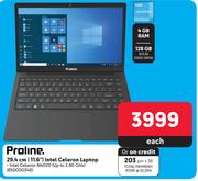 Proline 29.4cm (11.6") Intel Celeron Laptop