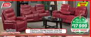 Colton 3 Piece Recliner Lounge Suite