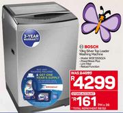 BOSCH 13KG Silver Top Loader Washing Machine - WDE13SS0ZA