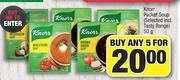 Knorr Packet Soup (Selected Incl.Tasty Range)-For Any 5 x 50g
