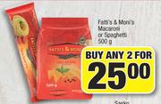 Fatti's & Moni's Macaroni Or Spaghetti-For Any 2 x 500g