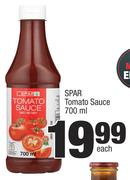 Spar Tomato Sauce-700ml Each