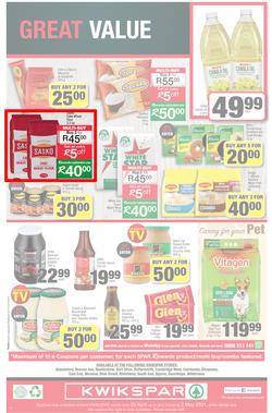 KWIKSPAR EASTERN CAPE : My Kwikspar (20 April - 2 May 2021) Valid in Abbotsford, Beacon Isle, Beetlestone, Burt Drive, Butterworth, page 4