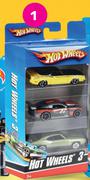 Hot Wheels 5 Piece 1:43 Die Cast Car Set