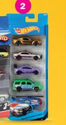 Hot Wheels 5 Piece 1:43 Die Cast Car Set
