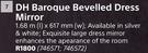 Designhouse Baroque Bevelled Dress Mirror 1.68m x 617mm