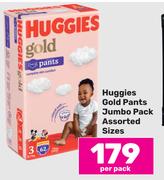 Huggies Gold Pants Jumbo Pack Assorted Sizes-Per Pack