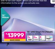Hisense 75"(190cm) UHD 4K TV CU7000