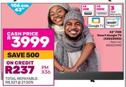Skyworth 106cm (42") FHD Smart Google TV 42E65000