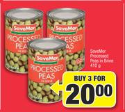 Save Mor Processed Peas In Brine-3 x 410g