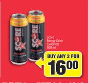 Score Energy Drink (Selected)-2 x 500ml