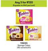 Tinkies Sponge Cakes (All Variants)-For Any 3 x 6's