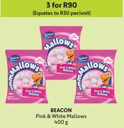 Beacon Pink & White Mallows-For 3 x 400g