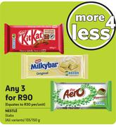 Nestle Slabs (All Variants)-For 3 x 135/150g