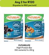 Futurelife High Protein Bar (All Variants)-For 2 x 4 x 50g
