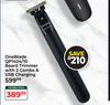 Philips One Blade QP1424/10 Beard Trimmer With 2 Combs & USB Charging