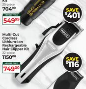Wahl Multi Cut Cordless Lithium-Ion Rechargeable Hair Clipper Kit (22 Piece)