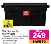 Big Jim 160L Storage Box With Wheels