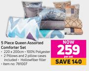 5 Piece Queen Assorted Comforter Set-Per Set