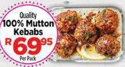 Quality 100% Mutton Kebabs-Per Pack