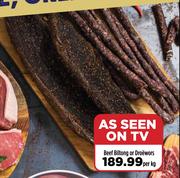 Beef Biltong Or Droewors-Per Kg