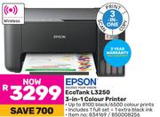 Epson Eco Tank L3250 3 In 1 Colour Printer