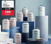 Excellent House Ware 3 Piece Canister Set-Per Set
