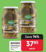 Rhodes Gherkins (All Variants)-780g Each