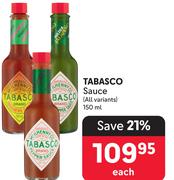 Tabasco Sauce (All Variants)-150ml Each