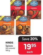 Hinds Spices (All Variants)-100g Each