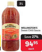 Wellington's Sweet Chilli Sauce-2Ltr Each