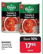 Rhodes Tomato & Onion Mix-410g Each