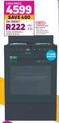 Defy 4 Solid Plate Stove Black DSS612