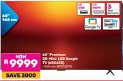 TCL 65"(165cm) Premium QD-Mini LED Google TV 65C6KS