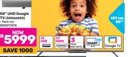 Skyworth 50"(127cm) UHD Google TV 50G6600G