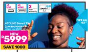 Samsung 43"(109cm) UHD Smart TV UA43DU7000KXXA 