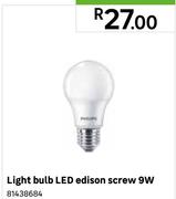 Light Bulb LED Edison Screw 9W