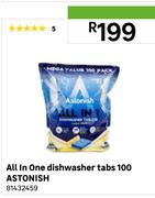 Astonish All In One Dishwasher Tabs 100 
